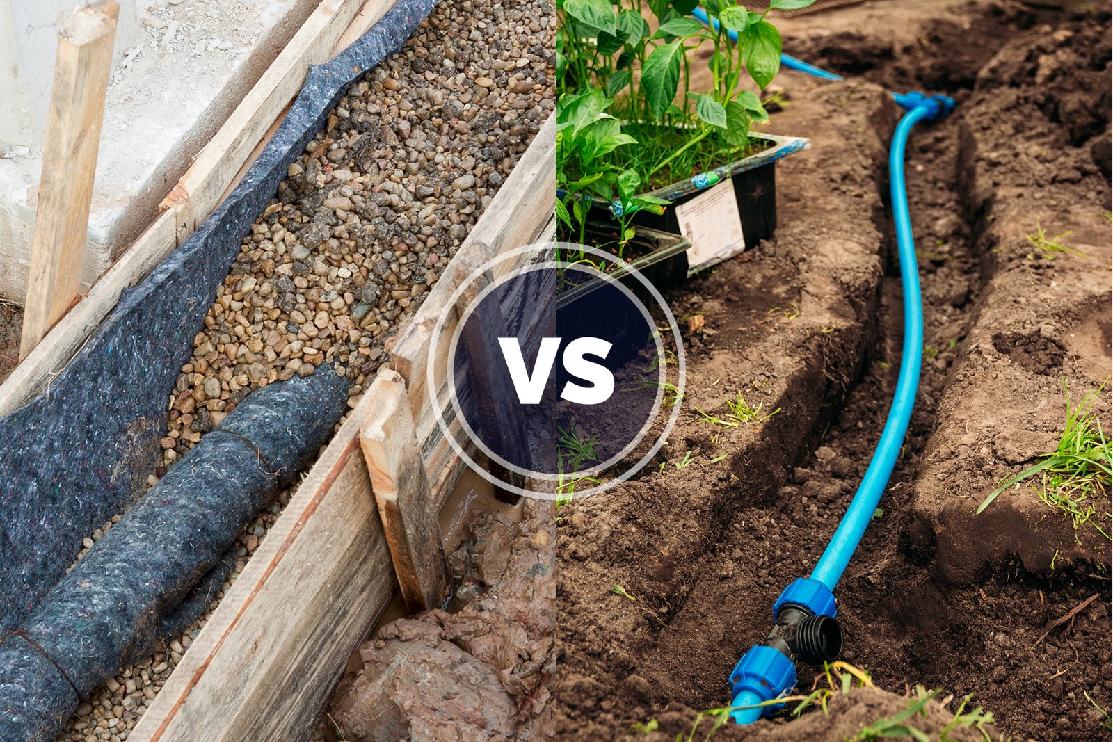 French Drain vs Curtain Drain (What's the Difference?)