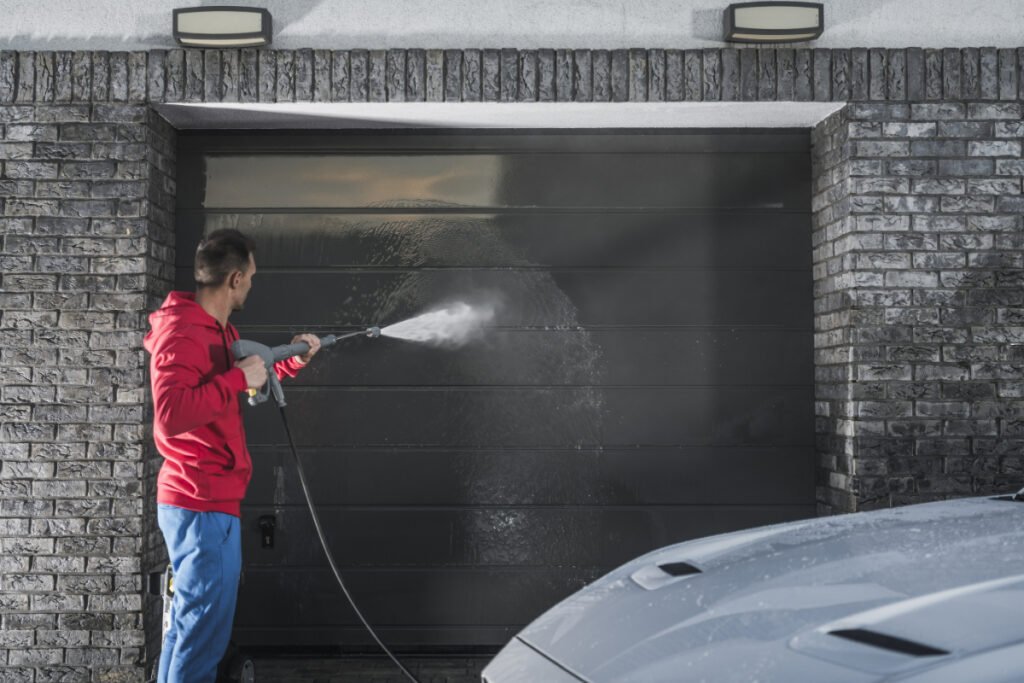 Garage Door Pressure Washing