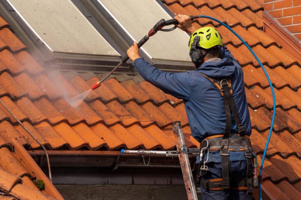 Cleaning Roof Tiles