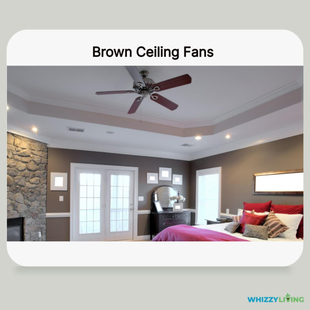 Brown Fans with Warm Gray Walls