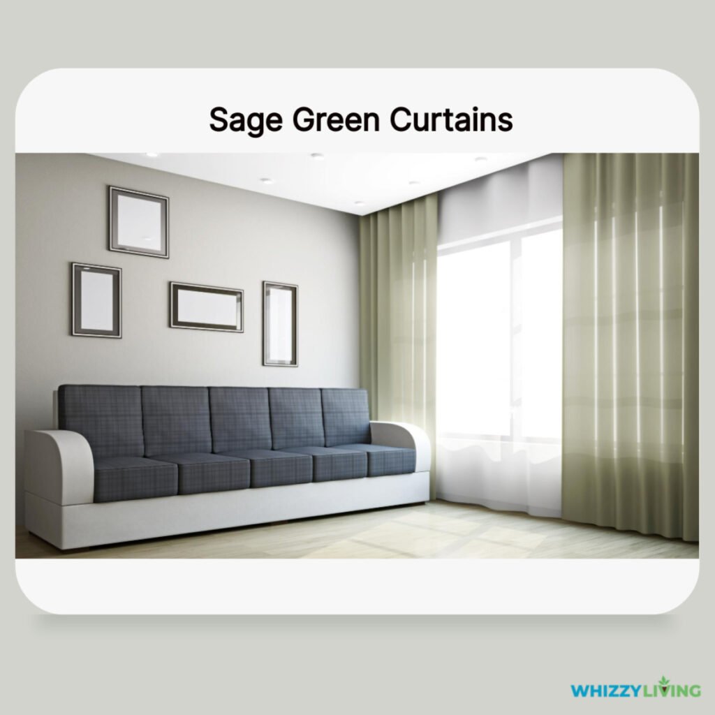 Sage Green Curtains with Greige Walls