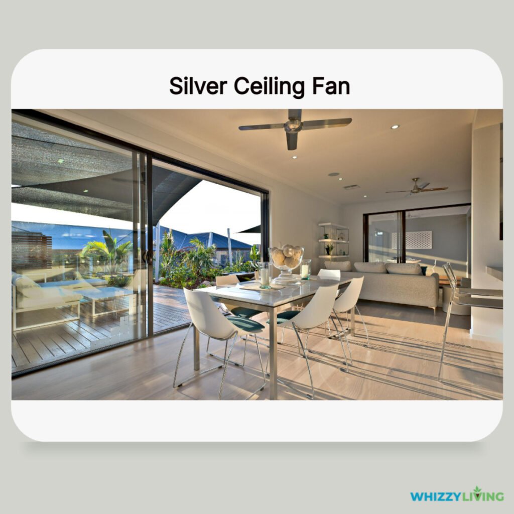 Silver or Chrome Fans with Gray Walls