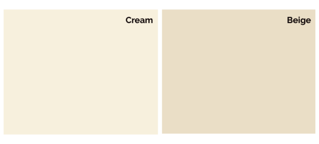 Tones of Cream and Beige