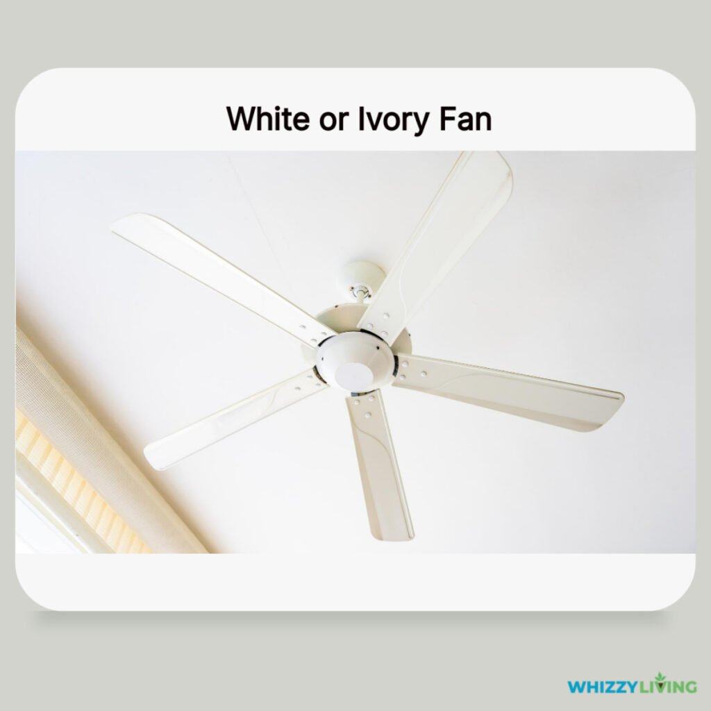 White Ceiling Fan For Gray Walls