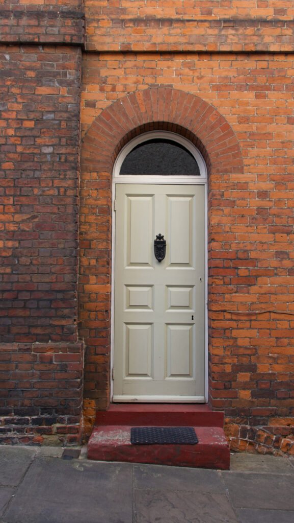 Beige Front Door