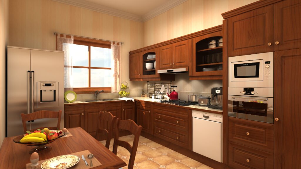 Brown Kitchen Cabinet