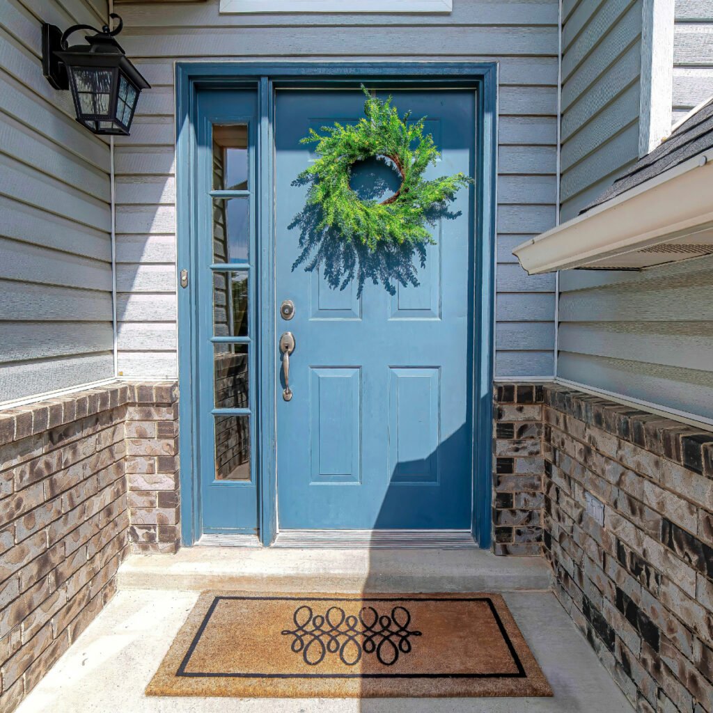 Cerulean Blue Front Door