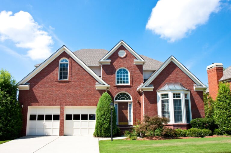 Garage Door For Red Brick House