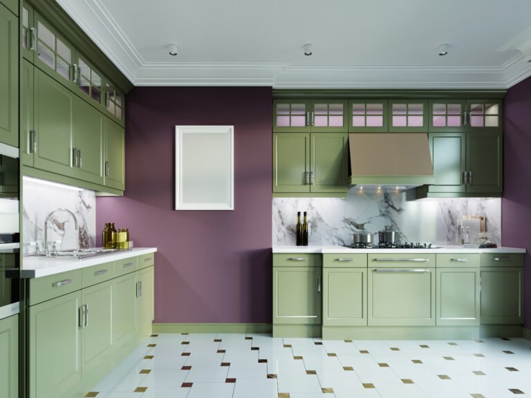 Hardware Pairs With Green Cabinets