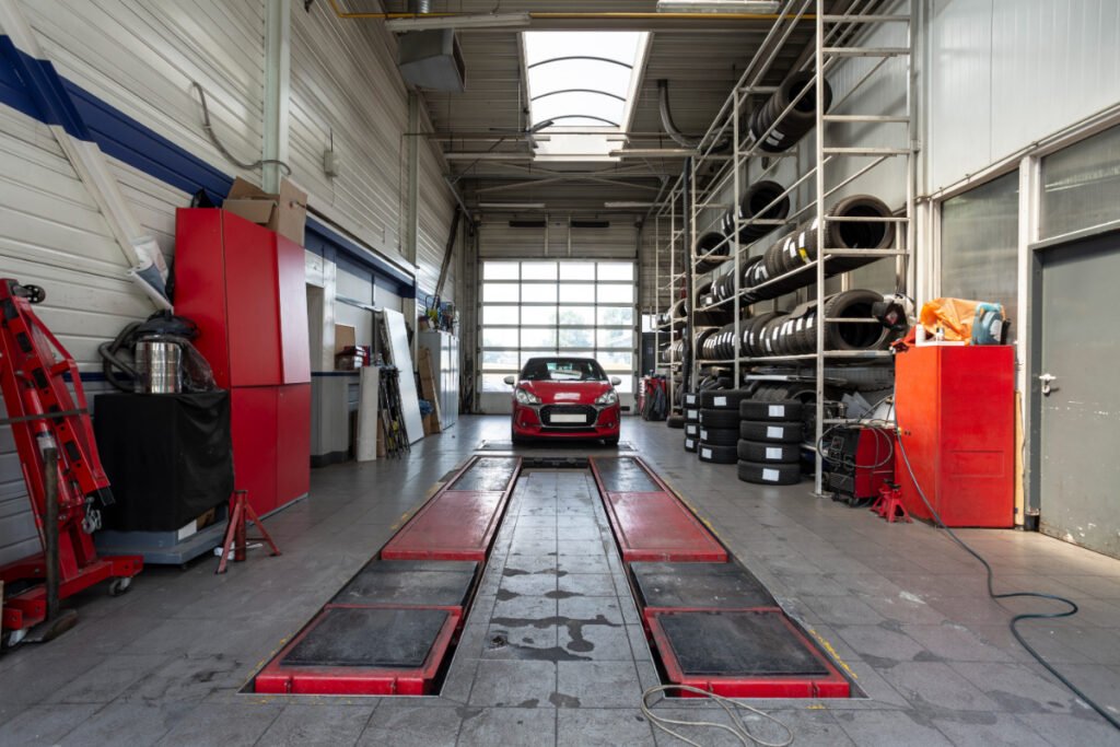 Interior of a Tandem Garage