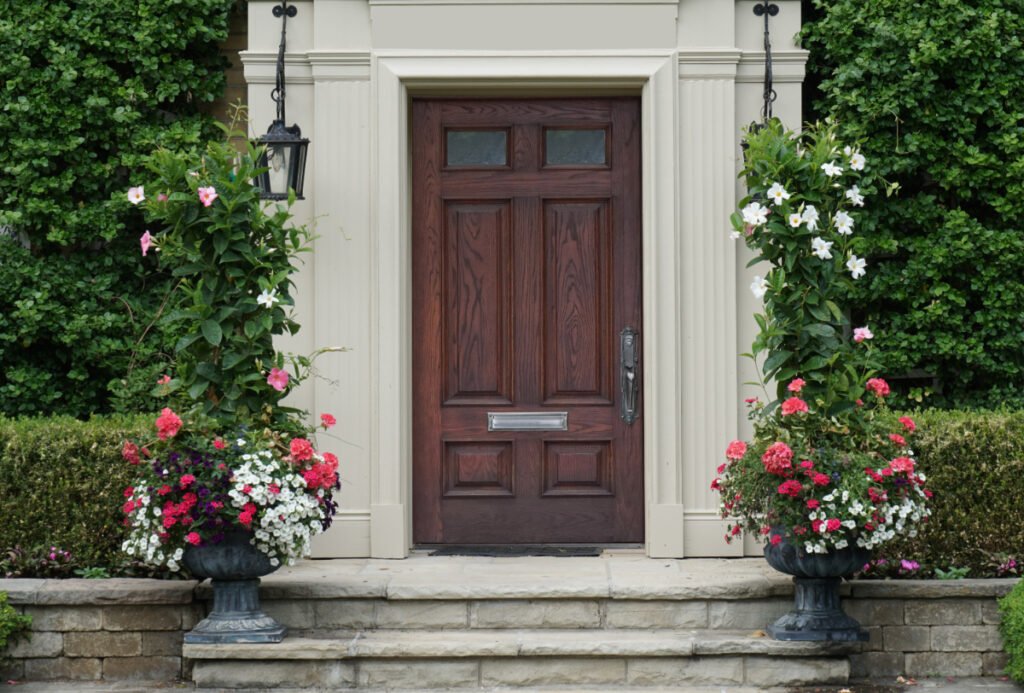 Intimate Brown Front Door