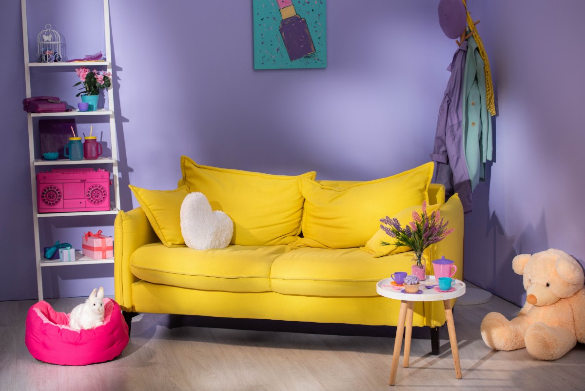 Lavender and Yellow Interior Ideas