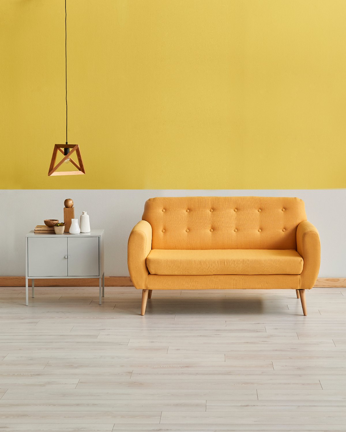 Mellow Yellow and Light Orange Room Ideas