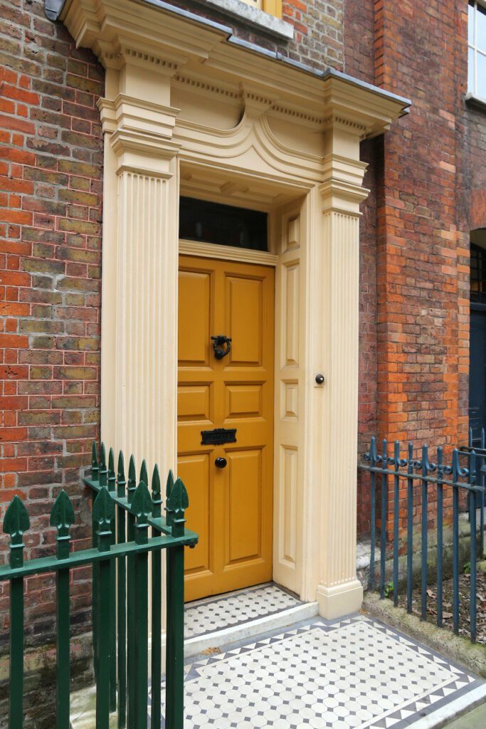 Mustard Front Door