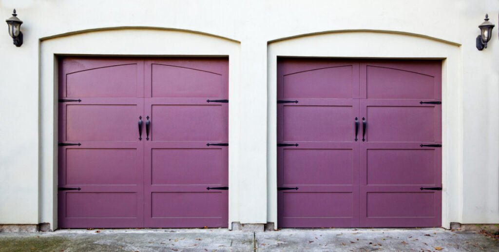 Purple Garage Door