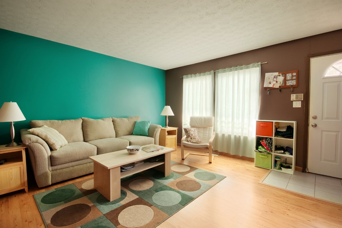 Turquoise and Brown Living Room Ideas