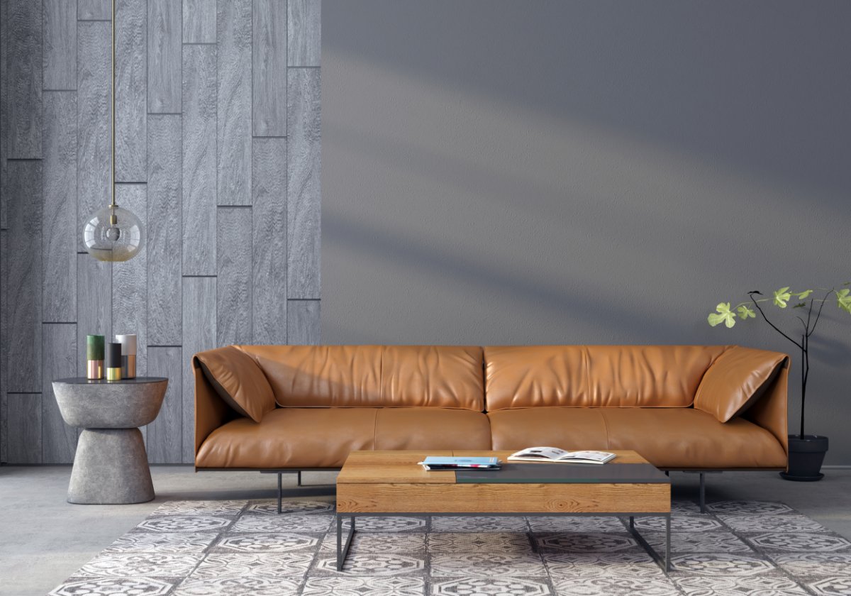 Brown & Charcoal Gray living room
