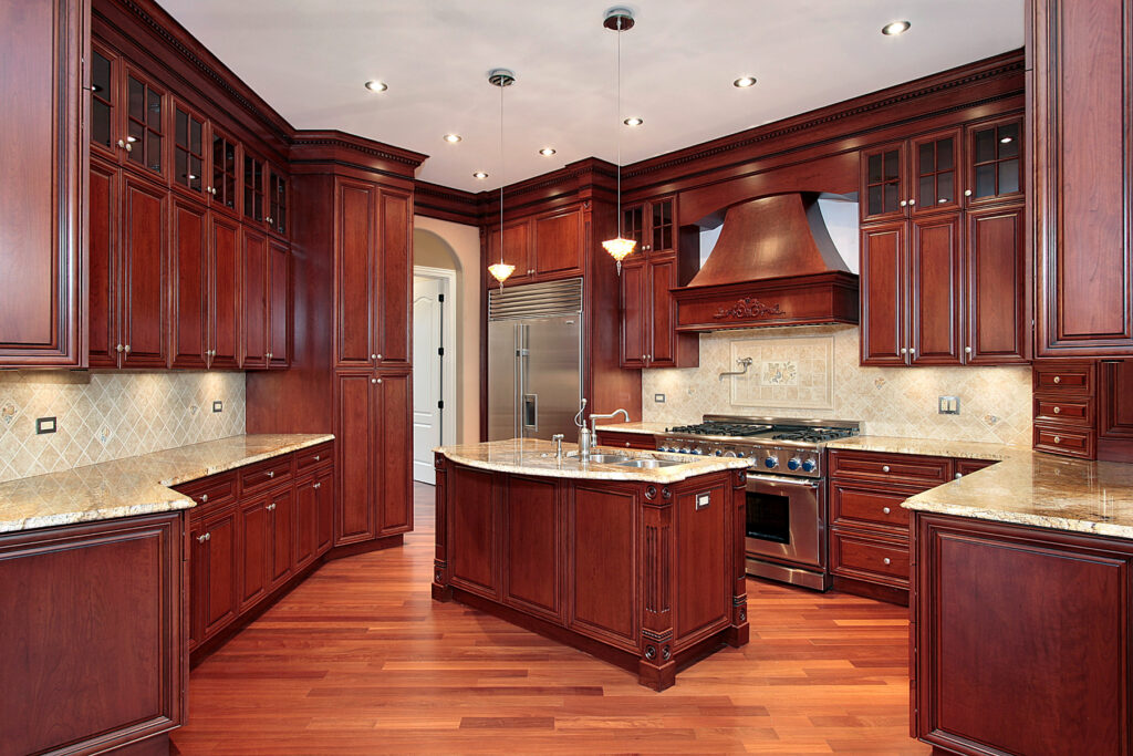 Best Color Countertops with Cherry Cabinets (26 Chic Colors & Materials)