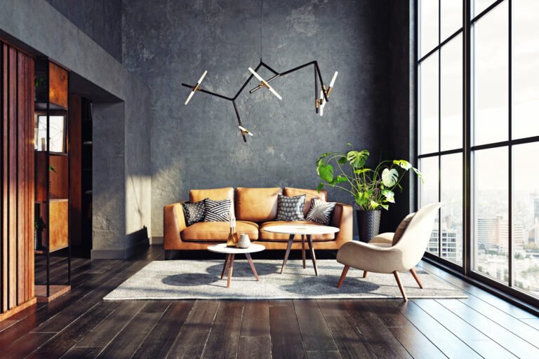 Elegant Furniture on Dark Wood Floors