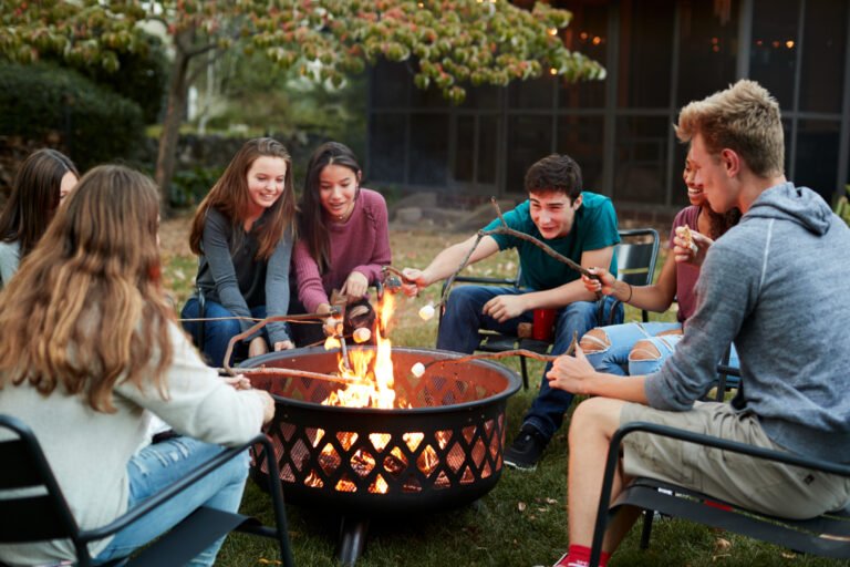 Group-of-People-Around-an-Outdoor-Fire-Pit