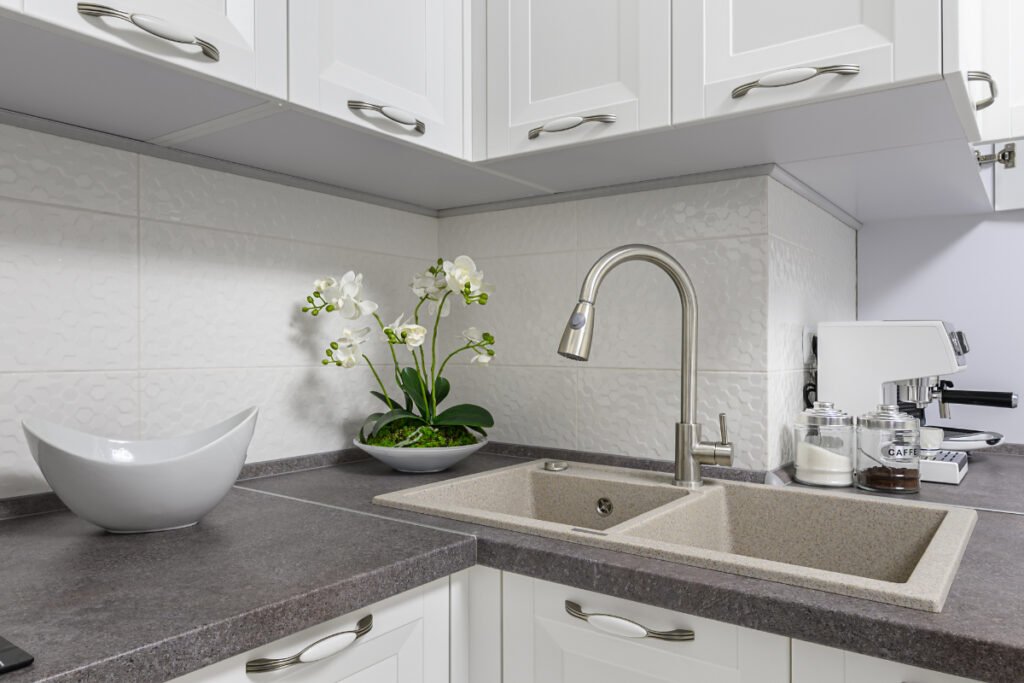 Light Granite Kitchen Sink