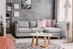 Living-room-with-Gray-Couch