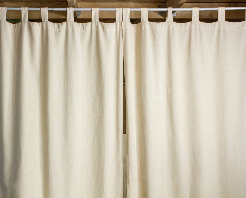 Cream Tab-Tob Curtains