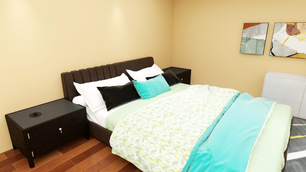 Mint Green Bedding for Light Tan Walls