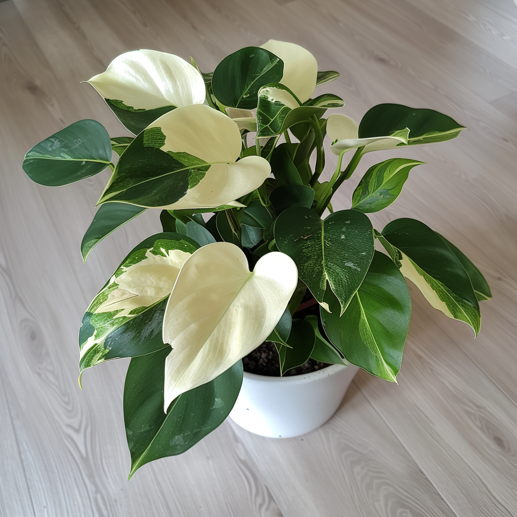 white princess with white variegated foliage